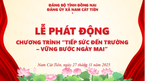 “Tiếp sức đến trường – Vững bước ngày mai”