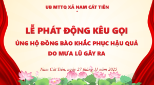ỦNG HỘ ĐỒNG BÀO KHẮC PHỤC HẬU QUẢ MƯA LŨ