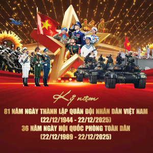 Kỷ niệm 81 năm thành lập Quân đội nhân dân Việt Nam (Ảnh: Tuổi trẻ TP.HCM yêu nước).