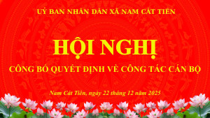 HỘI NGHỊ CÔNG BỐ QUYẾT ĐỊNH VỀ CÔNG TÁC CÁN BỘ