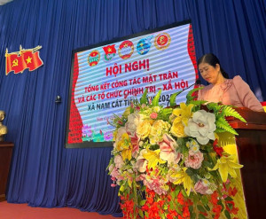 HỘI NGHỊ  TỔNG KẾT CÔNG TÁC MẶT TRẬN VÀ CÁC TỔ CHỨC CHÍNH TRỊ - XÃ HỘI XÃ NAM CÁT TIÊN NĂM 2025