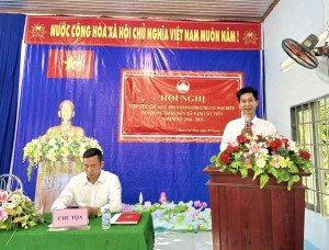 ĐƠN VỊ BẦU CỬ SỐ 03 TỔ CHỨC THÀNH CÔNG HỘI NGHỊ TIẾP XÚC CỬ TRI VỚI NGƯỜI ỨNG CỬ ĐẠI BIỂU HĐND XÃ NAM CÁT TIÊN, NHIỆM KỲ 2026 - 2031