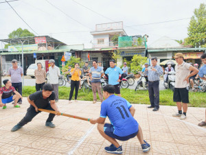 MÔN ĐẨY GẬY GIỮ GÌN NÉT ĐẸP THỂ THAO DÂN GIAN TẠI XÃ NAM CÁT TIÊN