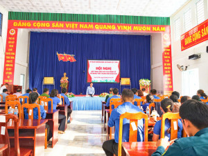 Tại buổi Hội Nghị Ông Trương Hồng Phúc - Chủ tịch UBND xã đánh giá cao tinh thần trách nhiệm, những ý kiến tâm huyết của thanh niên.