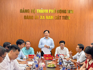 TIẾP VÀ LÀM VIỆC VỚI ĐOÀN KHẢO SÁT THƯỜNG TRỰC HĐND THÀNH PHỒ VỀ THỰC TRẠNG, TỔ CHỨC VÀ HOẠT ĐỘNG CỦA HỘP ĐỒNG NHÂN DÂN XÃ NAM CÁT TIÊN