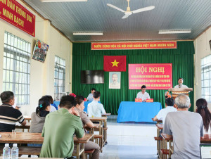 HỘI NGHỊ ĐỐI THOẠI TRỰC TIẾP GIỮA CHỦ TỊCH ỦY BAN NHÂN DÂN XÃ VỚI CÁC HỘ GIA  ĐÌNH, CÁ NHÂN  CÓ ĐẤT THU HỒI ĐỂ THỰC HIỆN DỰ ÁN CAO TỐC TÂN PHÚ – BẢO LỘC ĐOẠN QUA ĐỊA BÀN XÃ NAM CÁT TIÊN (ĐỢT3)
