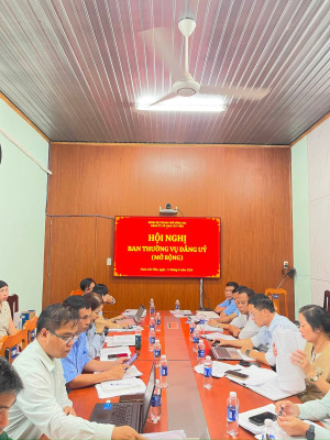 HỘI NGHỊ BAN THƯỜNG VỤ ĐẢNG UỶ (MỞ RỘNG)