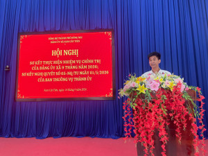 ĐẢNG BỘ XÃ NAM CÁT TIÊN SƠ KẾT NHIỆM VỤ CHÍNH TRỊ 09 THÁNG,...