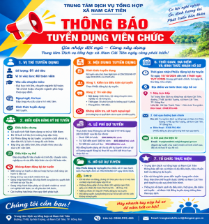 THÔNG BÁO TUYỂN DỤNG