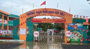 Trường mầm non Nam Cát Tiên tỉnh Đồng Nai đón chào năm học mới