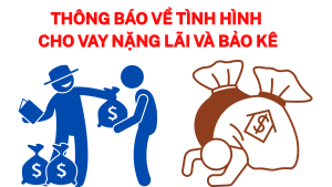 Công an xã Nghĩa Trung thông báo về tình hình cho vay nặng lãi và bảo kê
