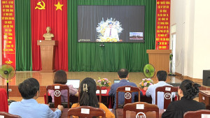 Ủy ban Kiểm tra Đảng ủy xã Nghĩa Trung tham dự Hội nghị toàn quốc tập huấn công tác kiểm tra, giám sát năm 2025