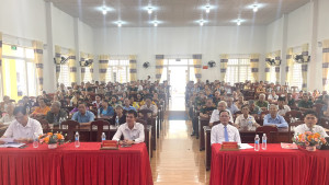 Xã Nghĩa Trung tổ chức họp mặt nhân kỷ niệm 78 năm Ngày Thương binh - Liệt sĩ