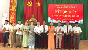 Hội đồng nhân dân xã Nghĩa Trung khóa VII, nhiệm kỳ 2021-2026 tổ chức kỳ họp thứ 2 (kỳ họp thường lệ giữa năm 2025)