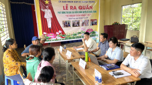 Xã Nghĩa Trung tổ chức Lễ ra quân phát động đợt thi đua cao điểm với chủ đề “Chính quyền xã Nghĩa Trung vì nhân dân phục vụ”