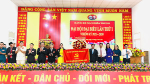 Nghĩa Trung tổ chức thành công Đại hội đại biểu Đảng bộ xã lần thứ I, nhiệm kỳ 2025-2030