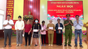 Xã Nghĩa Trung tổ chức Ngày hội toàn dân bảo vệ an ninh Tổ quốc năm 2025