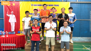 Xã Nghĩa Trung tổ chức thành công Giải Cầu lông lần thứ I năm 2025