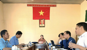 Bí thư Đảng ủy Võ Thị Anh Đào tiếp công dân định kỳ tháng 9