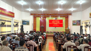 Đảng ủy xã Nghĩa Trung tổ chức Hội nghị thông tin thời sự quý III năm 2025