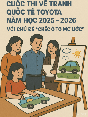 Phối hợp, triển khai Cuộc thi Vẽ tranh Quốc tế Toyota năm học 2025 – 2026 với chủ đề “Chiếc ô tô mơ ước”,