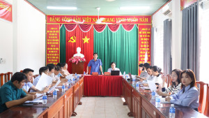 Xã Nghĩa Trung họp bàn kế hoạch tổ chức Ngày hội Đại đoàn kết toàn dân tộc năm 2025