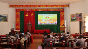 Xã Nghĩa Trung họp triển khai công tác điều tra, rà soát hộ nghèo, cận nghèo năm 2025