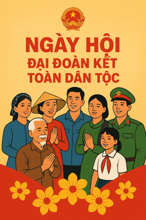 Chào mừng Ngày hội Đại đoàn kết toàn dân tộc năm 2025.