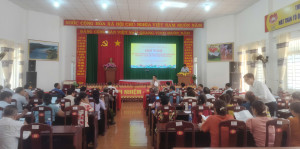 UBND xã Nghĩa Trung tổ chức Hội nghị Ban Chỉ đạo thực hiện chính sách BHXH, BHYT, BHTN năm 2025