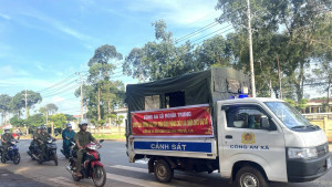 Xã Nghĩa Trung tổ chức Lễ Mít tinh hưởng ứng Ngày Toàn dân phòng cháy, chữa cháy và cứu nạn, cứu hộ