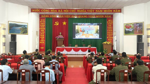 Xã Nghĩa Trung tham dự hội nghị trực tuyến triển khai Chương trình mục tiêu quốc gia phòng, chống ma túy đến năm 2030