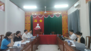Phó chủ tịch UBND xã Nghĩa Trung làm việc với Bảo hiểm xã hội cơ sở Bù Đăng