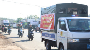 Xã Nghĩa Trung tổ chức Lễ ra quân thực hiện cao điểm tấn công, trấn áp tội phạm