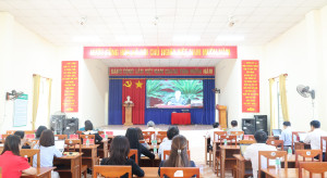 Xã Nghĩa Trung dự Hội nghị toàn quốc tổng kết công tác phòng, chống tham nhũng, lãng phí, tiêu cực nhiệm kỳ Đại hội XIII của Đảng