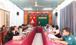 Xã Nghĩa Trung tổ chức Hội nghị công bố Quyết định về công...