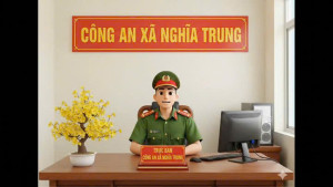 Công an xã Nghĩa Trung ứng dụng trí tuệ nhân tạo để  Tăng cường kết nối – tương tác với Nhân dân trên môi trường số