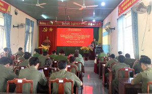 Công an xã Nghĩa Trung triển khai lực lượng tuần tra vũ trang kết hợp tuần tra nghiệp vụ bảo đảm trật tự an toàn xã hội trên địa bàn  (Lực lượng 161)