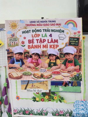 Trường mẫu giáo Sao Mai tổ chức hoạt động trải nghiệm kỹ năng sống cho trẻ.