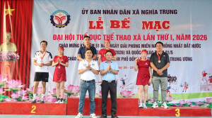 Xã Nghĩa Trung tổ chức thành công Đại hội Thể dục Thể thao lần thứ I, năm 2026