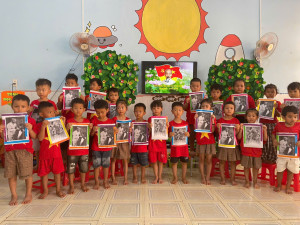 Trường mầm non Tuổi Hồng tổ chức nhiều hoạt động ý nghĩa hướng về ngày sinh Chủ tịch Hồ Chí Minh 19/5.