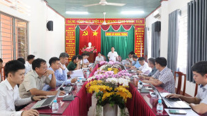 UBND xã Nghĩa Trung làm việc với Trung tâm Phát triển quỹ đất Thành phố Đồng Nai