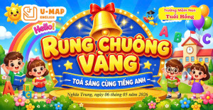 Sôi nổi sân chơi tiếng Anh cho trẻ tại Trường Mầm non Tuổi Hồng.