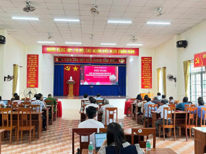 Xã Nghĩa Trung dự Hội nghị trực tuyến sơ kết 01 năm thực hiện mô hình tổ chức chính quyền địa phương 02 cấp