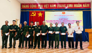 Hội Cựu chiến binh xã Nghĩa Trung tổ chức gặp mặt tri ân thương binh, bệnh binh nhân kỷ niệm 79 năm Ngày Thương binh - Liệt sĩ