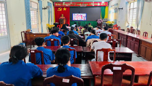 Công an xã Nghĩa Trung tham gia lễ phát động trực tuyến mở “Chiến dịch mùa hè số cùng VNeID, hướng dẫn công dân số, đồng hành cùng nhân dân thực hiện đề án 06”