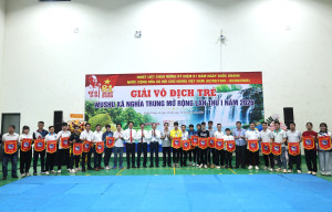 Xã Nghĩa Trung khai mạc Giải vô địch trẻ Wushu