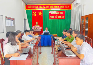 Xã Nghĩa Trung họp triển khai công tác tổ chức cuộc thi cải cách hành chính và chuyển đổi số