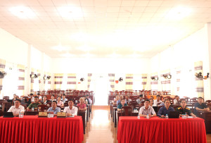 Đảng ủy xã Nghĩa Trung tham dự Hội nghị Báo cáo viên Trung ương