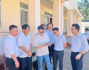 Xã Nghĩa Trung tập huấn sử dụng hệ thống Viễn thám và GEOAI trong giám sát sử dụng đất