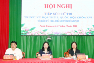 Tổ đại biểu Quốc hội đơn vị số 6, thành phố Đồng Nai tiếp xúc cử tri các xã: Nghĩa Trung, Phú Trung